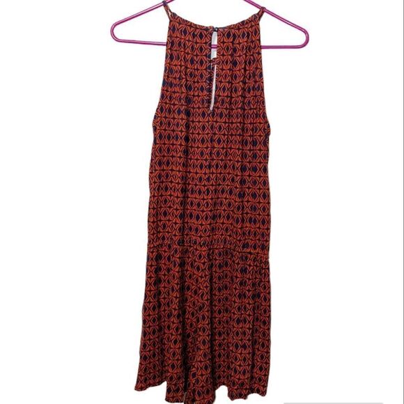 NWT Banana Republic Women's Geometric Keyhole Halter Blouson Romper Small - Picture 1 of 12